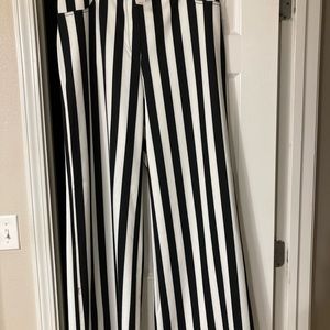 Black & White stripped pants.
